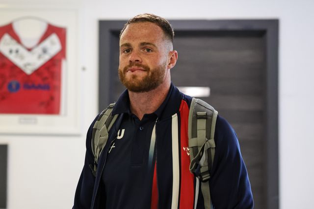 Joe Burgess of Hull KR arrives during the Betfred Super League Round 20 Salford Red Devils vs Hull KR at Salford Community Stadium, Eccles, United Kingdom, 31st July 2025

(Photo by Mark Cosgrove/News Images)