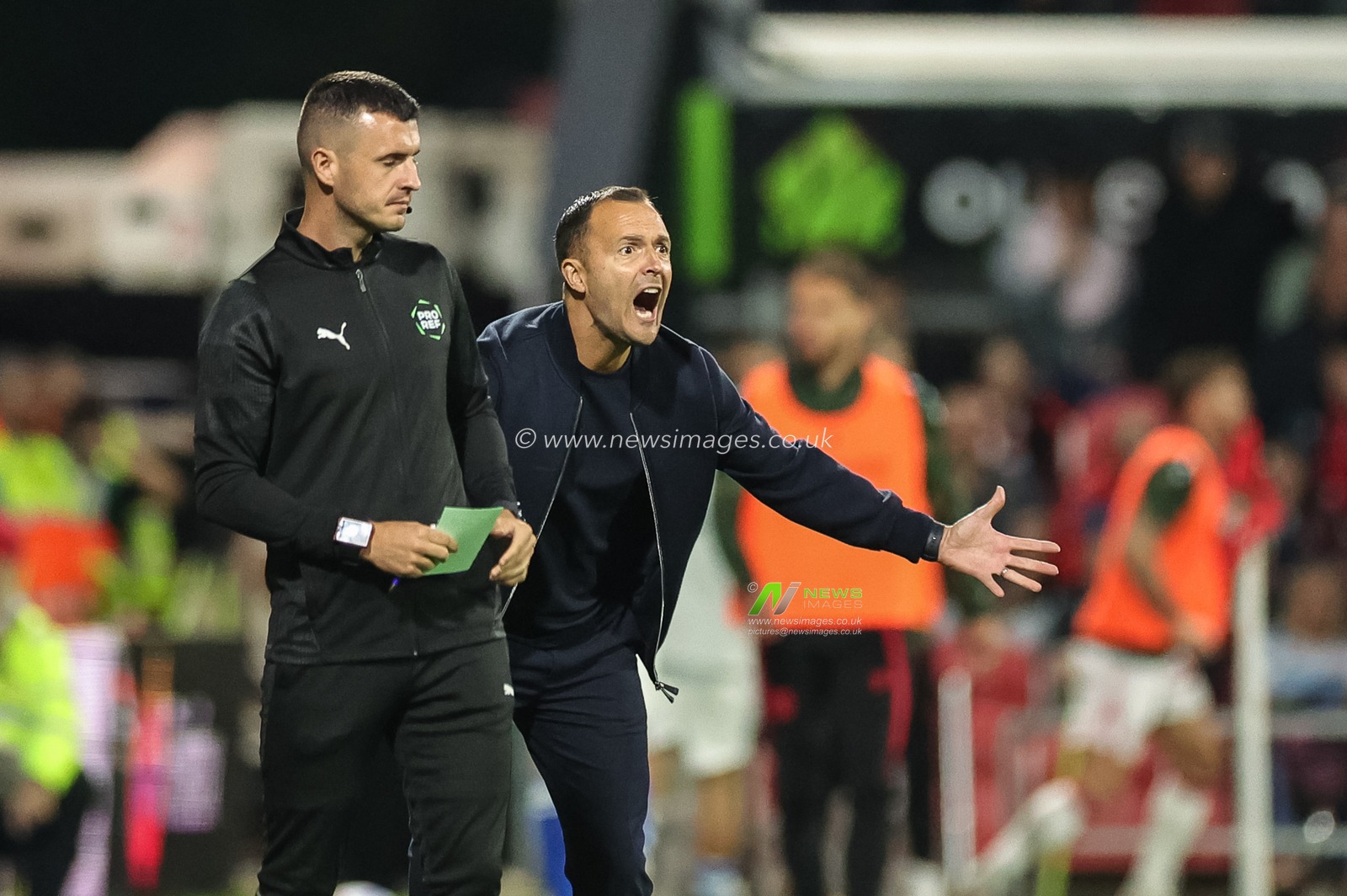 Chris Davies manager of Birmingham City reacts in the technical area during the Sky Bet Championship match Wrexham vs Birmingham City at The Racecourse Ground, Wrexham, United Kingdom on 28 August 2026

(Photo by Mark Cosgrove/News Images)