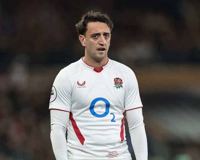 Alex Mitchell of England during the Quilter Nations Series 2025 match England vs Fiji at Allianz Stadium, Twickenham, United Kingdom, 8th November 2025

(Photo by Mark Cosgrove/News Images)

*** GER AUT SUI OUT ***