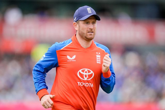 Liam Dawson of England during the Second Vitality T20 International match England vs India at Old Trafford, Manchester, United Kingdom on 04 July 2026

(Photo by Maynard Manyowa/News Images)