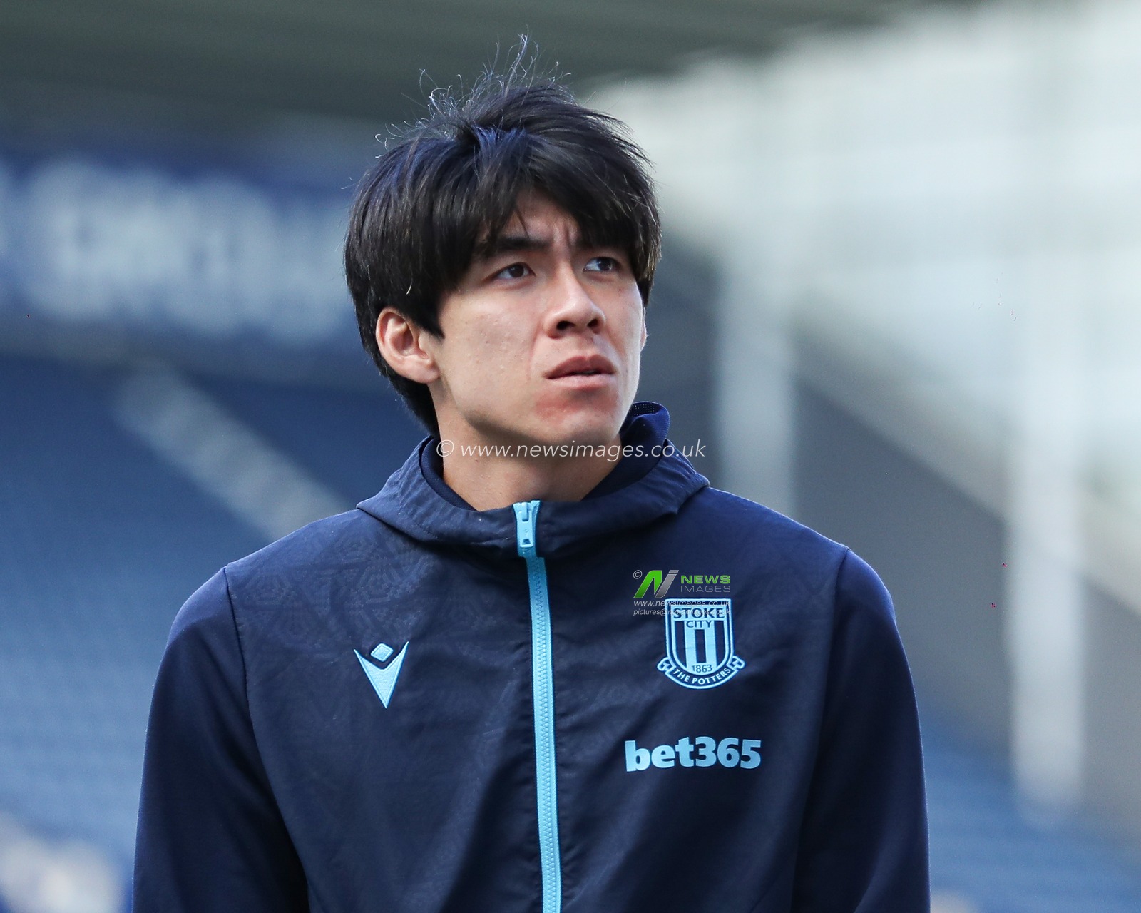 Tatsuki Seko of Stoke City arrives at stadium during the Sky Bet Championship match Preston North End vs Stoke City at Deepdale, Preston, United Kingdom, 5th April 2025

(Photo by Jorge Horsted/News Images)