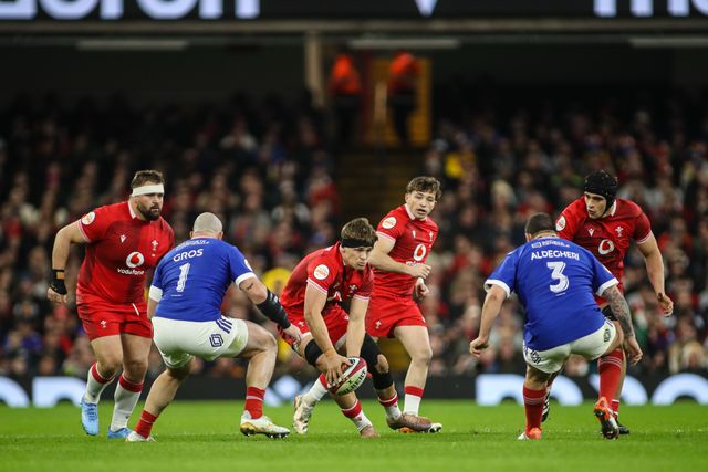 Alex Mann of Wales during the Guinness Six Nations match Wales vs France at Principality Stadium, Cardiff, United Kingdom, 15th February 2026

(Photo by Andrew Lewis/News Images)