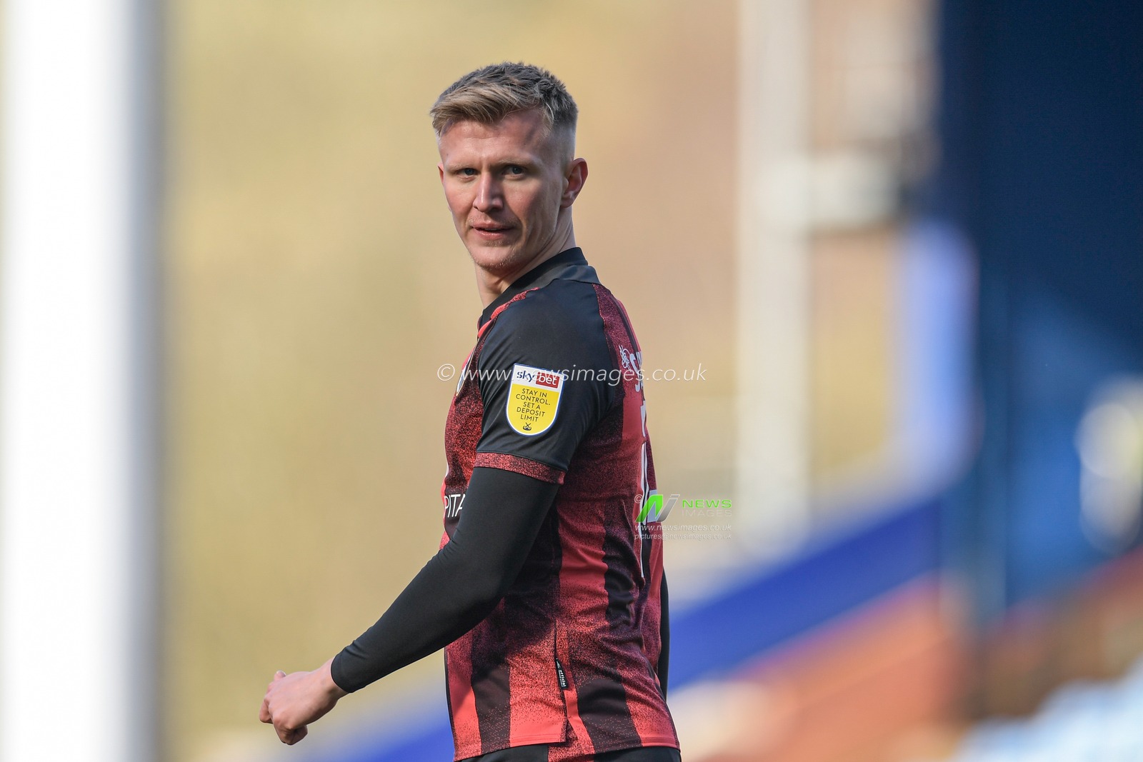 Sam Surridge #14 of Bournemouth in action during the game