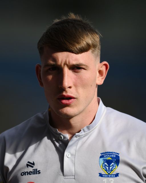 Matty Nicholson of Warrington Wolves looks on prior to the Betfred Super League play-off Eliminator 2 Warrington Wolves v St Helens at Halliwell Jones Stadium, Warrington, United Kingdom, 28th September 2024

(Photo by Ben Roberts/News Images)