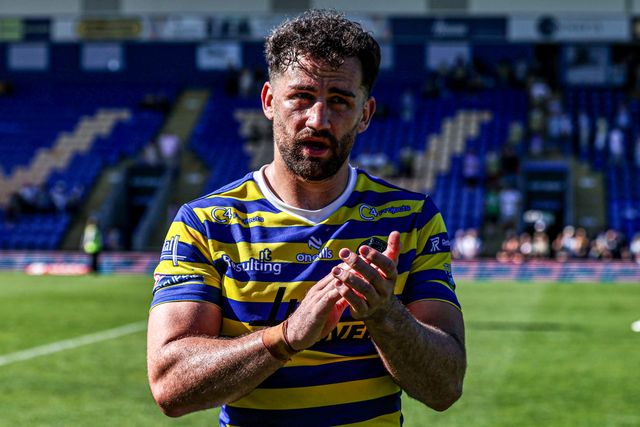 Toby King of Warrington Wolves applauds the fans after the game during the Betfred Super League round 12 match Warrington Wolves vs Bradford Bulls at The Halliwell Jones Stadium, Warrington, United Kingdom on 24 May 2026

(Photo by Alfie Cosgrove/News Images)