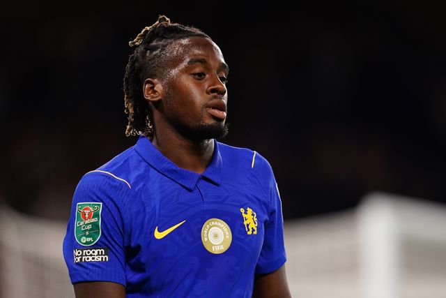 Jamie Gittens of Chelsea during the Carabao Cup round 2 match Chelsea vs Luton Town at Stamford Bridge, London, United Kingdom on 27 August 2026

(Photo by Harvey Murphy/News Images)