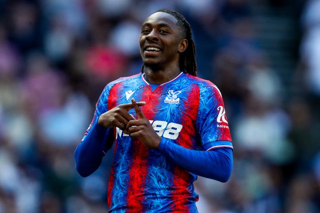 Eberechi Eze of Crystal Palace celebrates his goal to make it 0-1 during the Premier League match Tottenham Hotspur vs Crystal Palace at Tottenham Hotspur Stadium, London, United Kingdom, 11th May 2025

(Photo by Izzy Poles/News Images)