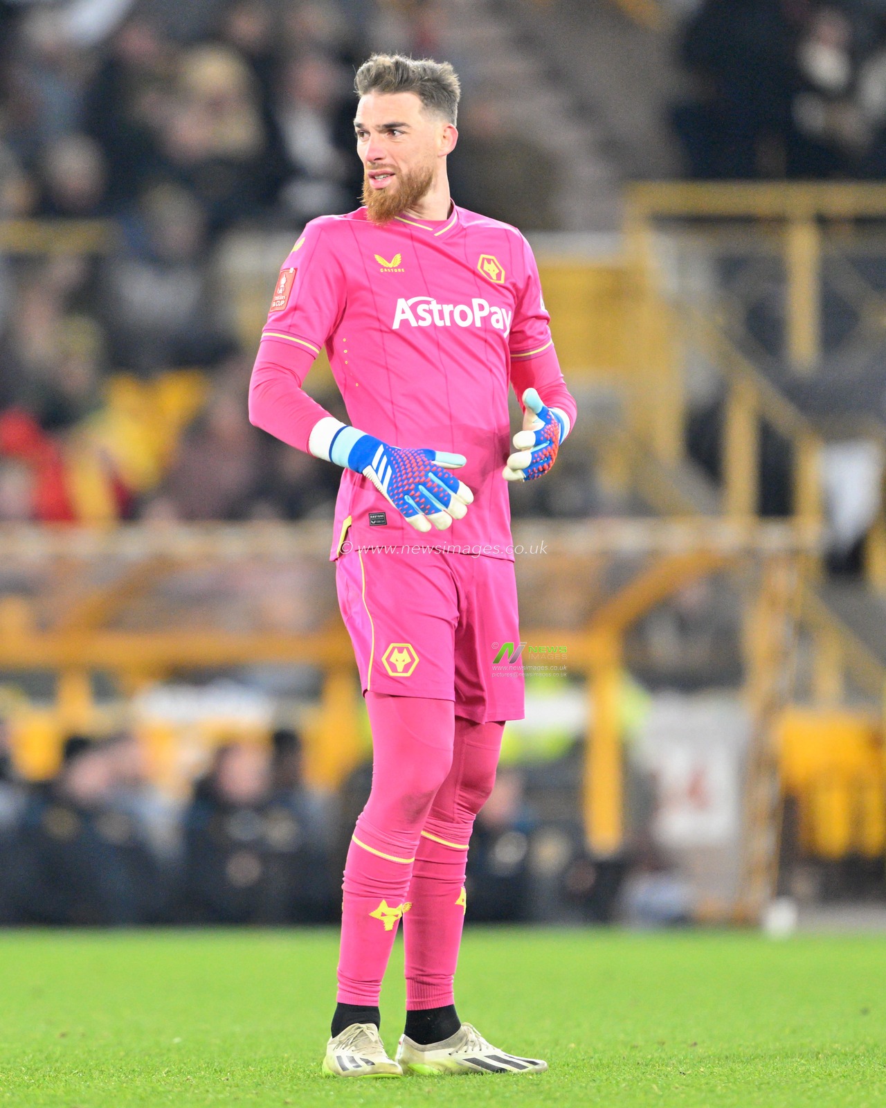 JosÃ© SÃ¡ of Wolverhampton Wanderers, during the Emirates FA Cup Third Round Replay match Wolverhampton Wanderers vs Brentford at Molineux, Wolverhampton, United Kingdom, 16th January 2024

(Photo by Cody Froggatt/News Images)