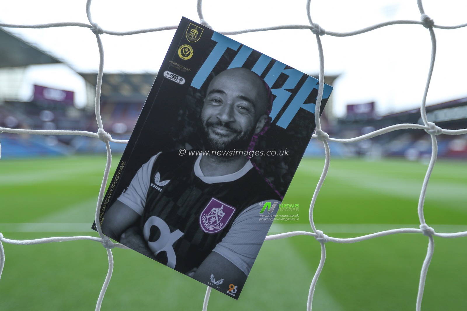 Match day program ahead of the Sky Bet Championship match Burnley vs Sheffield United at Turf Moor, Burnley, United Kingdom, 21st April 2025

(Photo by Jorge Horsted/News Images)