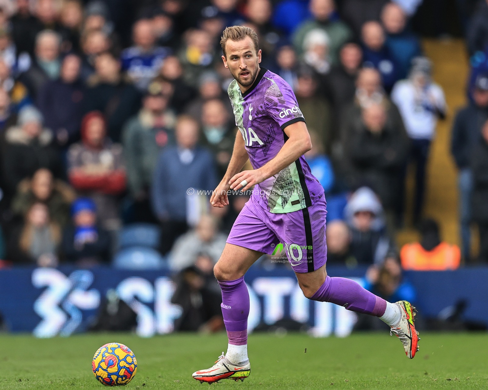 Harry Kane #10 of Tottenham Hotspur in action during the game