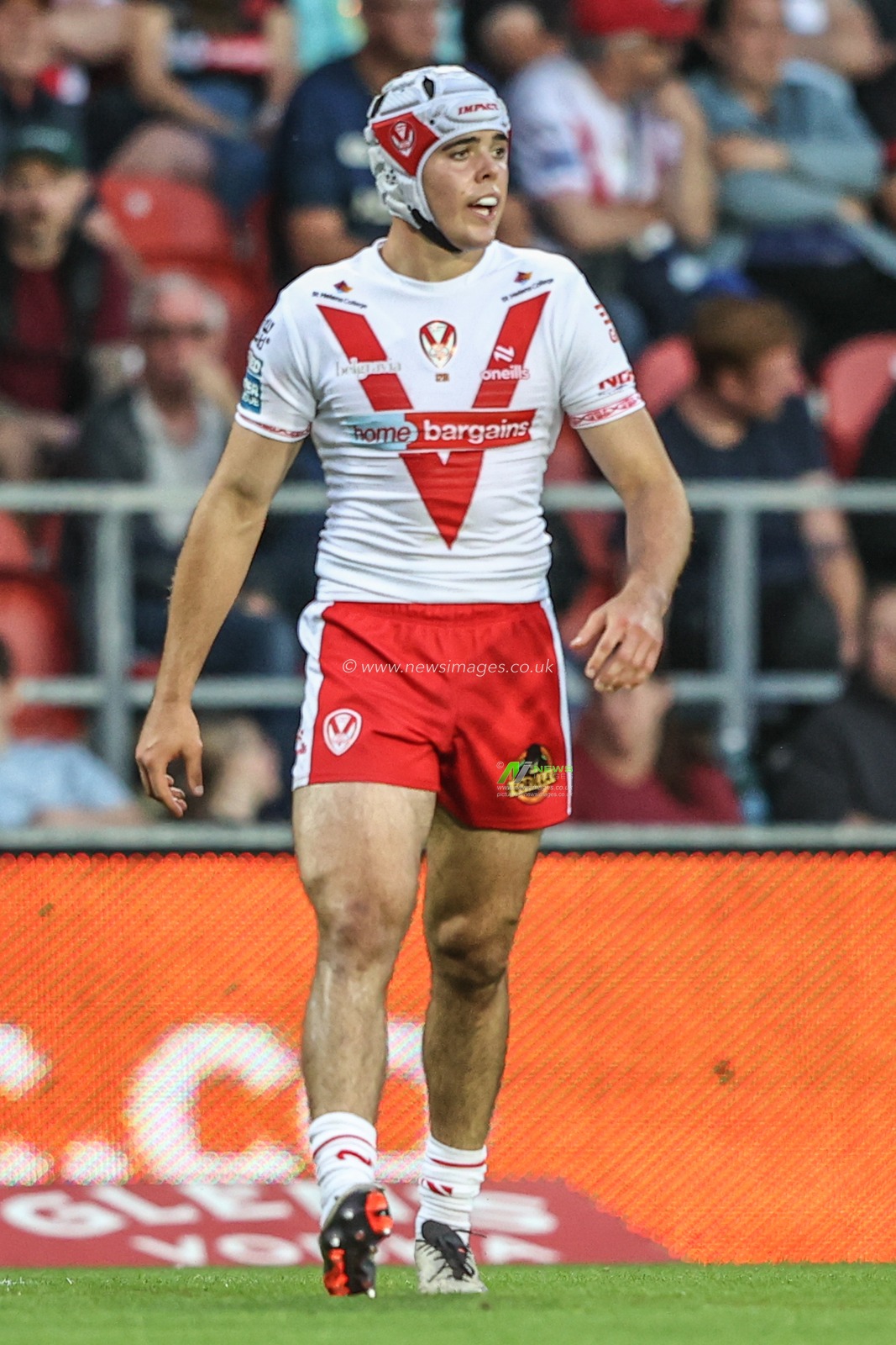 Harry Robertson of St. Helens during the Betfred Super League round 19 match St Helens vs Leigh Leopards at Totally Wicked Stadium, St Helens, United Kingdom, 17th July 2025

(Photo by Alfie Cosgrove/News Images)