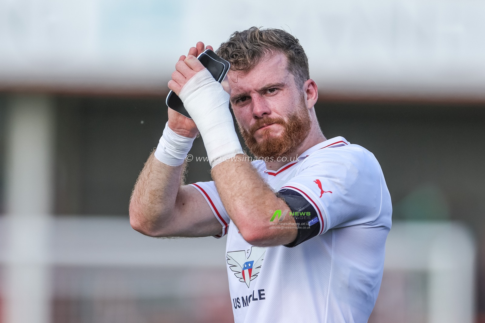 Nicky Cadden #7 of Barnsley applauds the traveling fans during the Sky Bet League 1 match Cheltenham Town vs Barnsley at The Jonny-Rocks Stadium, Cheltenham, United Kingdom, 2nd September 2023

(Photo by Mark Cosgrove/News Images)