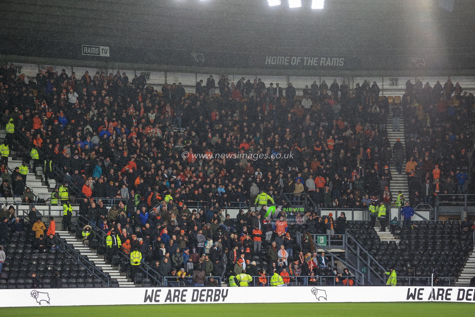 Blackpool fans at Pride Park
