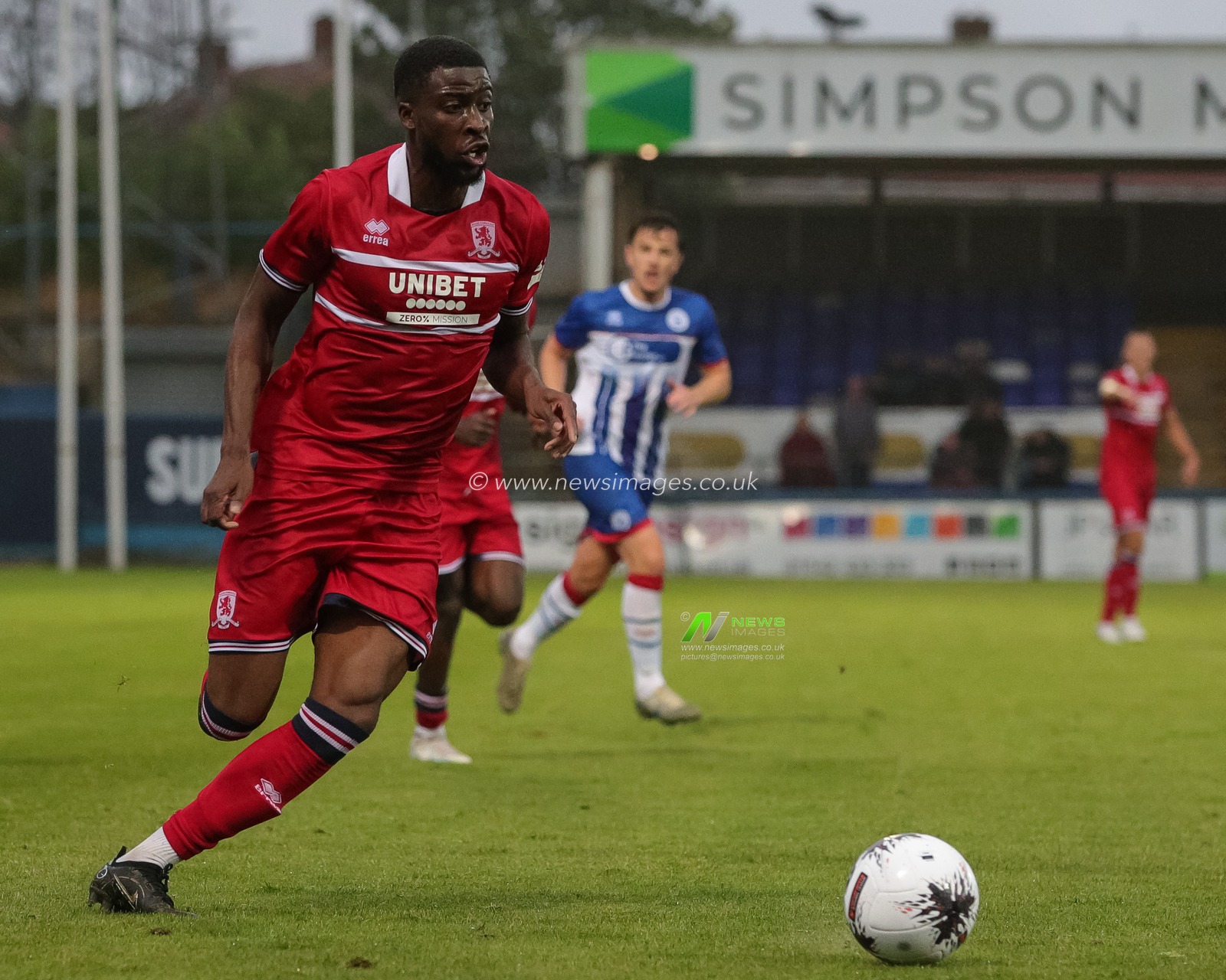 Jeremy Sivi of Middlesbrough in action during the Pre-season friendly match Hartlepool United vs Middlesbrough at Suit Direct Stadium, Hartlepool, United Kingdom, 14th July 2023

(Photo by James Heaton/News Images)