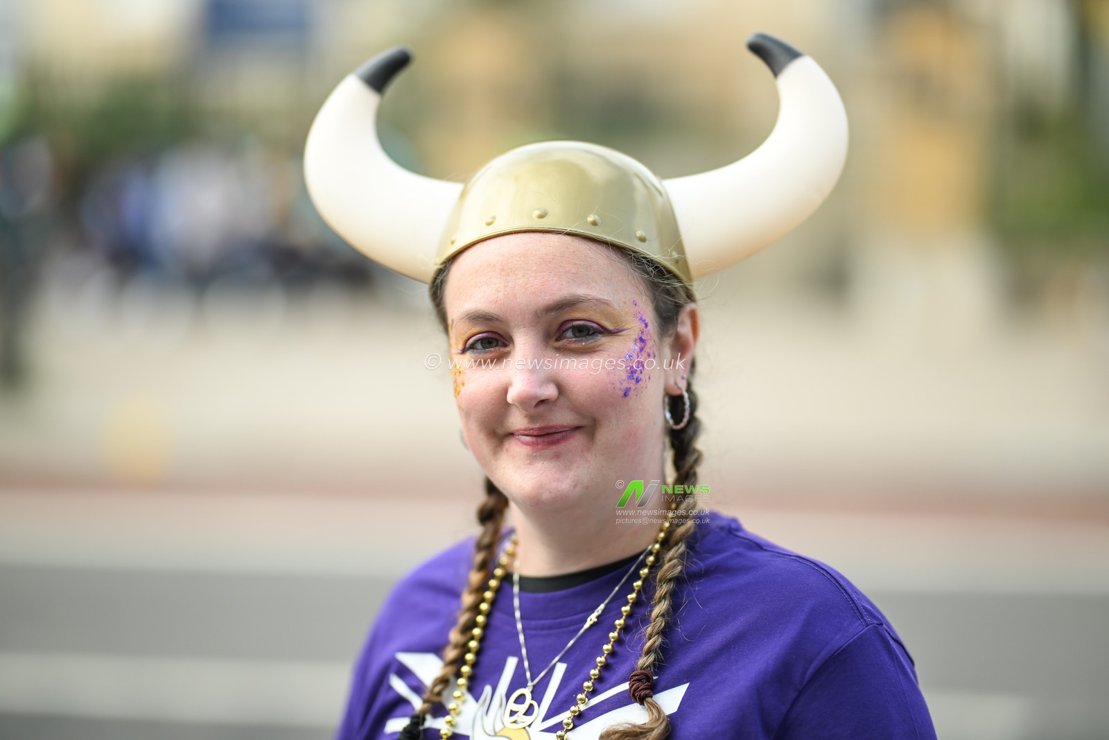 Minnesota Vikings arrive ahead of the Week 5 match New York Jets vs Minnesota Vikings at Tottenham Hotspur Stadium, London, United Kingdom, 6th October 2024

(Photo by Craig Thomas/News Images)