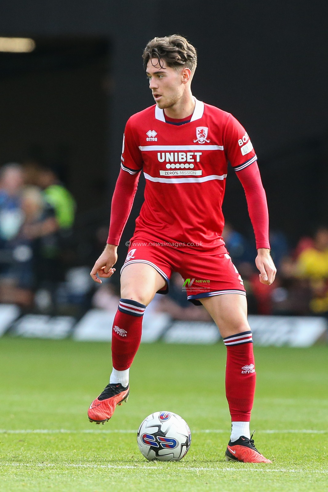 Hayden Hackney #7 of Middlesbrough  on the ball during the Sky Bet Championship match Watford vs Middlesbrough at Vicarage Road, Watford, United Kingdom, 30th September 2023

(Photo by Arron Gent/News Images)