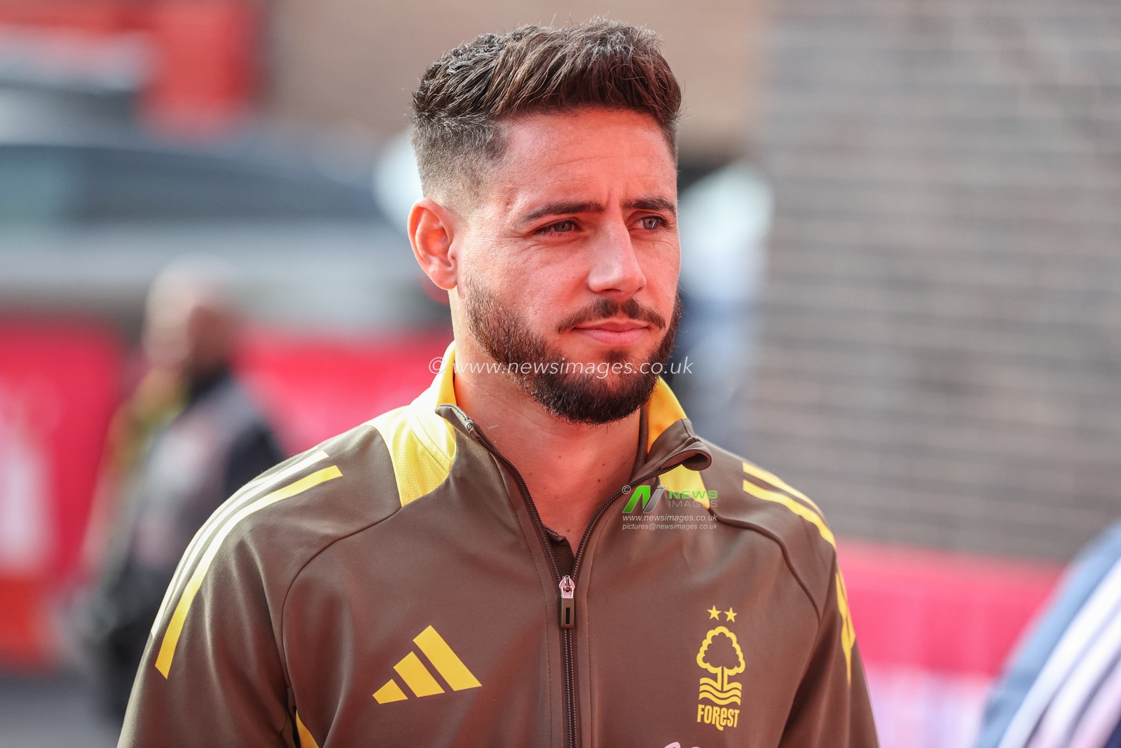 Ãlex Moreno of Nottingham Forest arrives during the Premier League match Nottingham Forest vs Newcastle United at City Ground, Nottingham, United Kingdom, 10th November 2024

(Photo by Alfie Cosgrove/News Images)