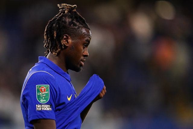 Jamie Gittens of Chelsea during the Carabao Cup round 2 match Chelsea vs Luton Town at Stamford Bridge, London, United Kingdom on 27 August 2026

(Photo by Harvey Murphy/News Images)
