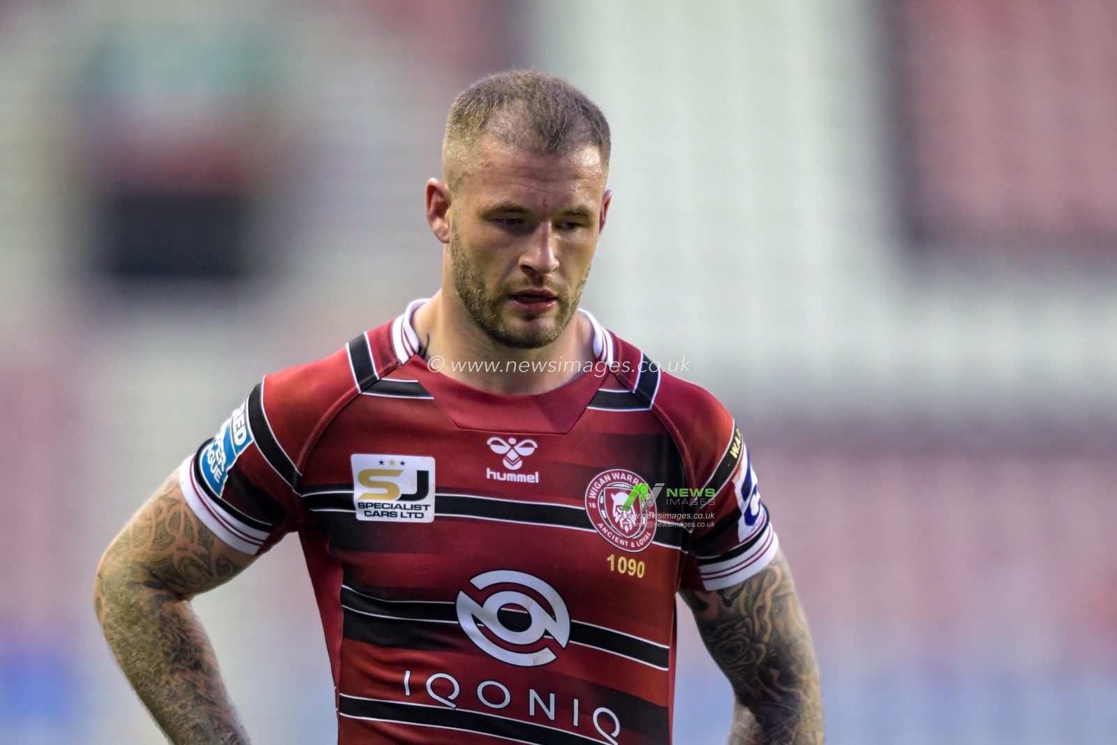 Zak Hardaker (3) of Wigan Warriors in action during the game