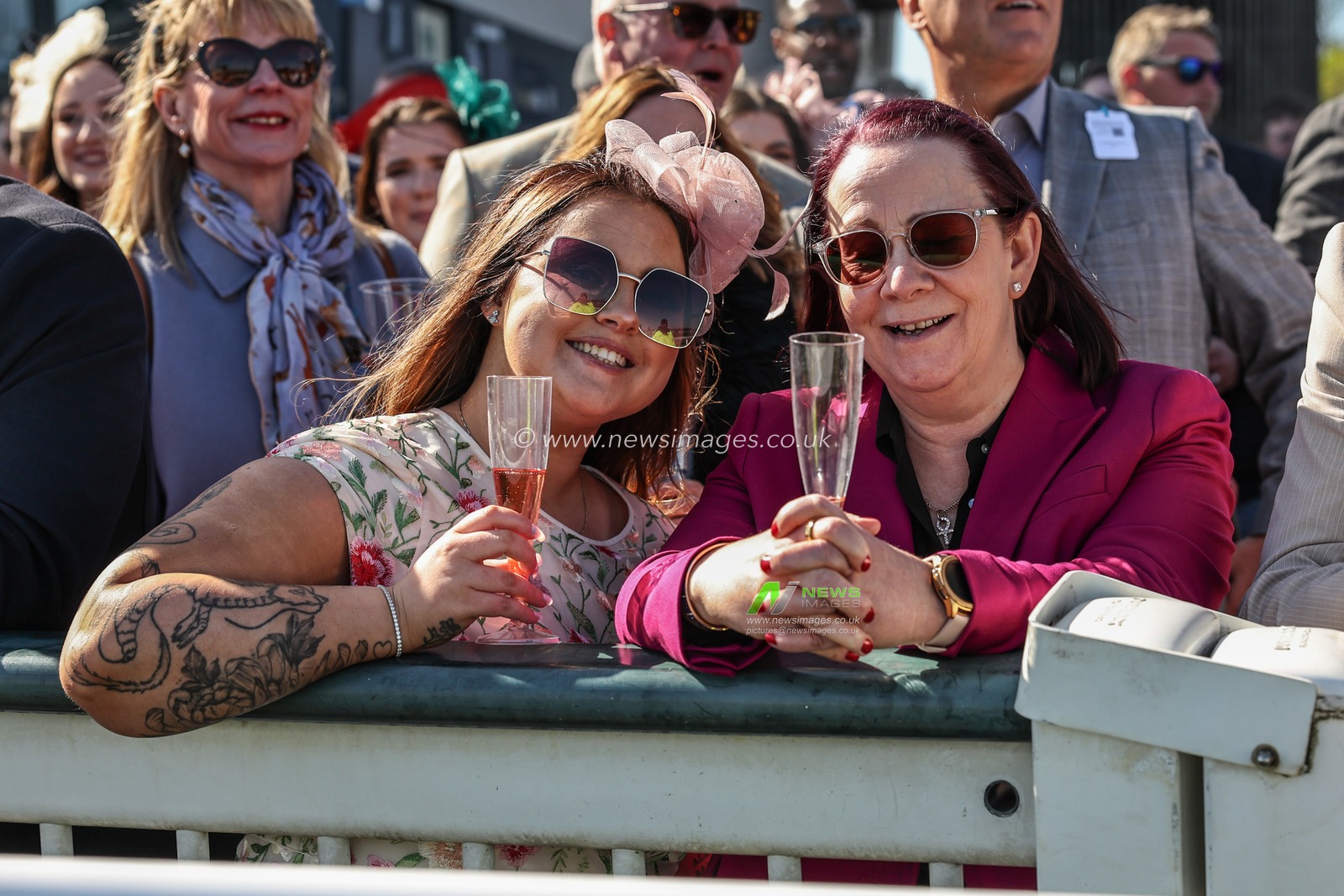 Racegoers during the Randox Grand National 2025 Day 3 Grand National Day at Aintree Racecourse, Liverpool, United Kingdom, 5th April 2025

(Photo by Mark Cosgrove/News Images)