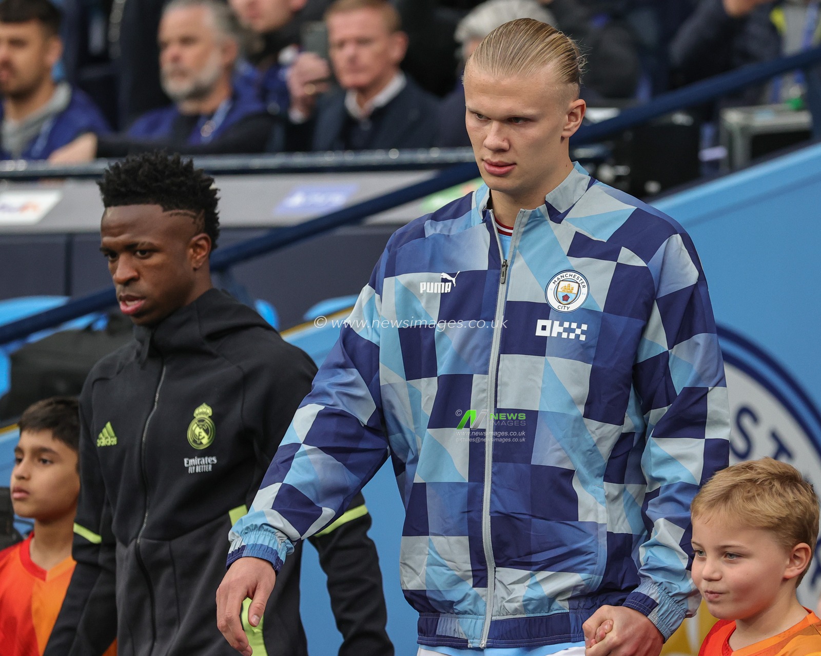 Erling Haaland #9 of Manchester City walks out of the tunnel ahead of the UEFA Champions League Semi-Final Second Leg Manchester City vs Real Madrid at Etihad Stadium, Manchester, United Kingdom, 17th May 2023

(Photo by Mark Cosgrove/News Images)