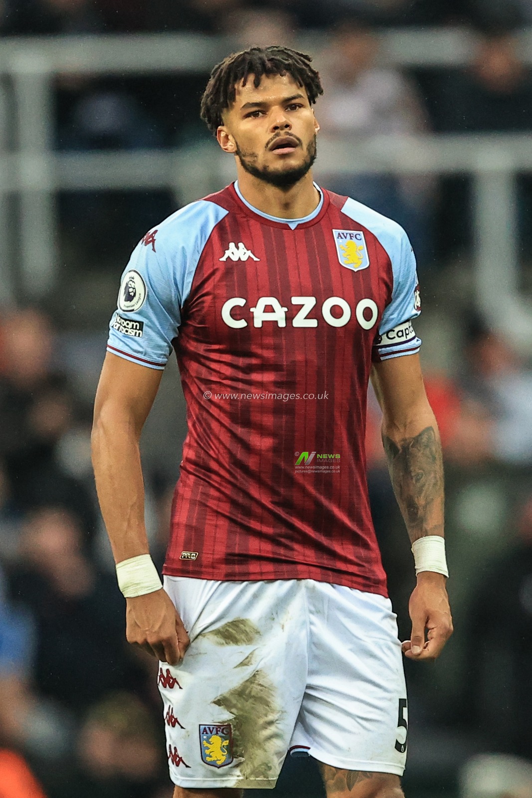Tyrone Mings #5 of Aston Villa during the game