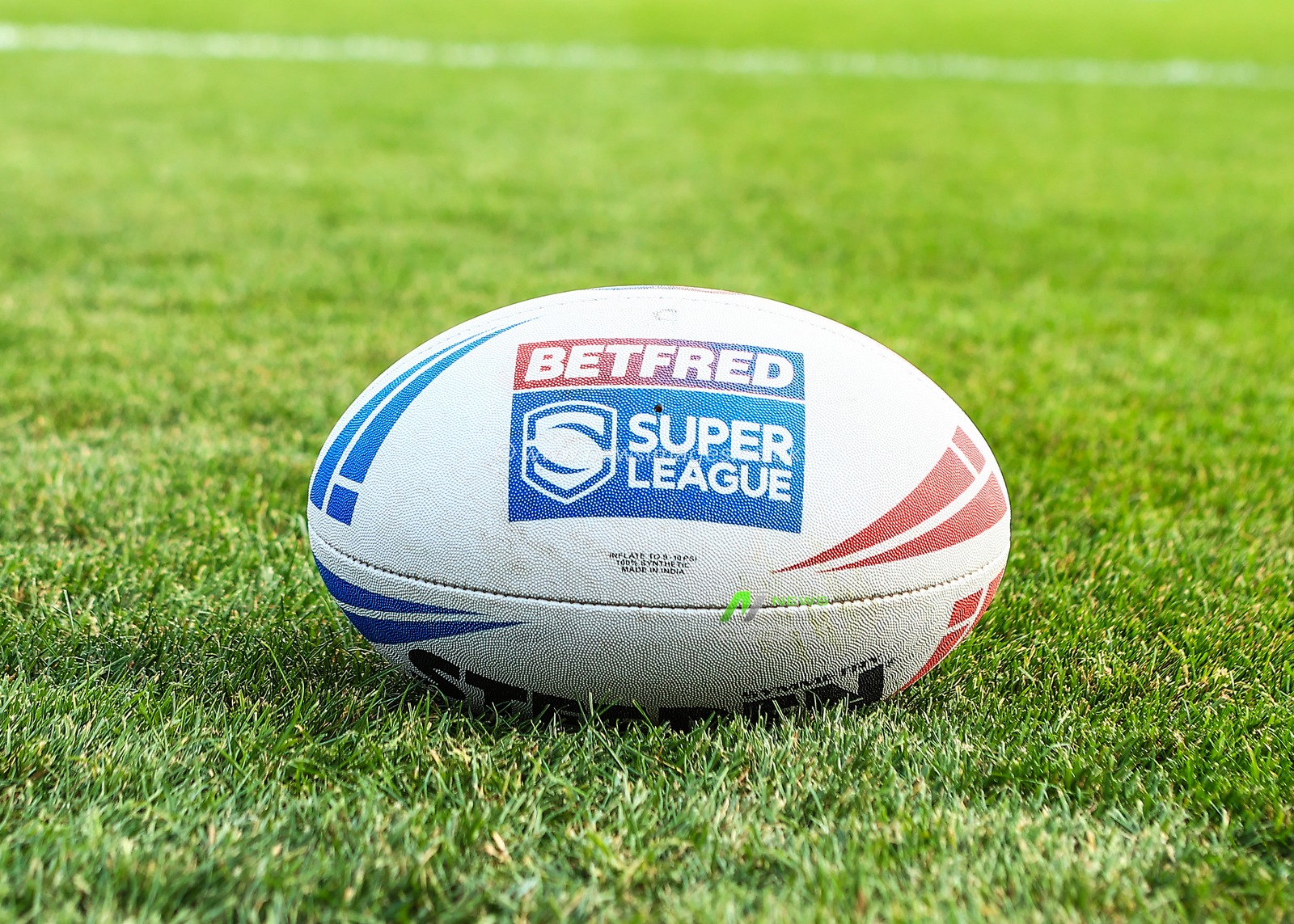 match ball during the Betfred Super League round 21 match Wakefield Trinity vs St Helens at DIY Kitchens Stadium, Wakefield, United Kingdom, 8th August 2025

(Photo by Richard Bierton/News Images)