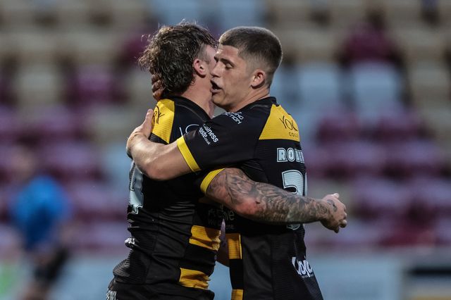 Denive Balmforth of York Knights goes over for a try during the Betfred Super League round 12 match York Knights vs Catalans Dragons at LNER Community Stadium, York, United Kingdom on 23 May 2026

(Photo by Mark Cosgrove/News Images)