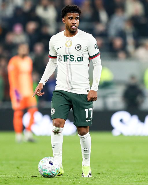 Andrey Santos of Chelsea with ball at his feet during the Premier League match Everton vs Chelsea at Hill Dickinson Stadium, Liverpool, United Kingdom on 21 March 2026

(Photo by Jorge Horsted/News Images)