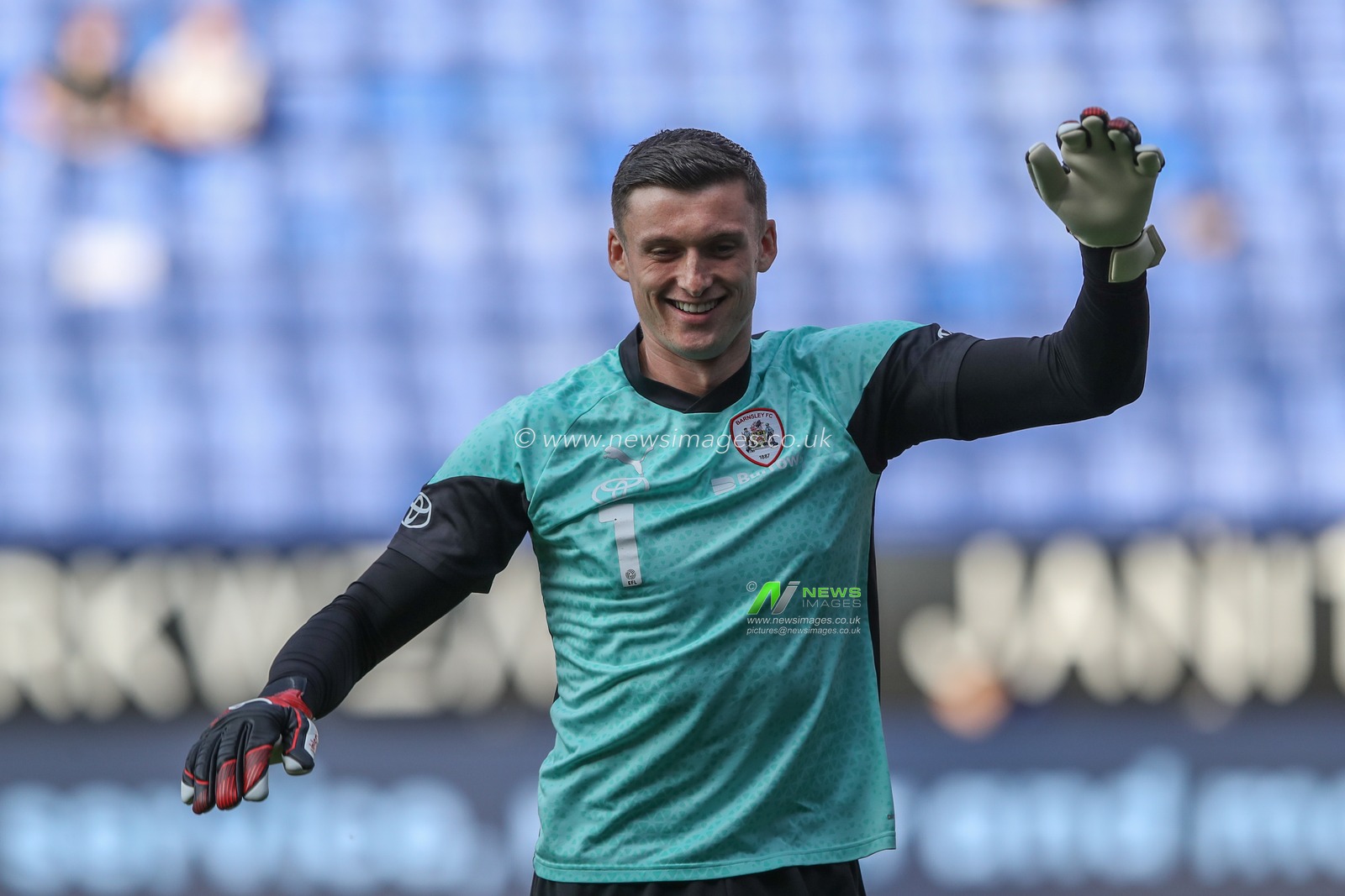 Liam Roberts of Barnsley in the pregame warmup session during the Sky Bet League 1 Play-offs Semi-final second leg match Bolton Wanderers vs Barnsley at Toughsheet Community Stadium, Bolton, United Kingdom, 7th May 2024

(Photo by Alfie Cosgrove/News Images)
