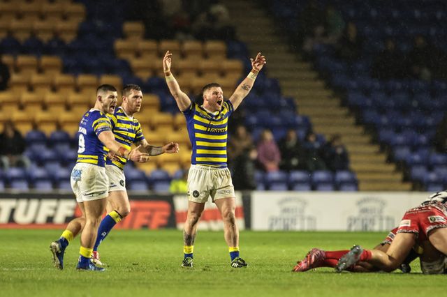 Luke Yates of Warrington Wolves during the Pre Season match Warrington Wolves vs Leigh Leopards at Halliwell Jones Stadium, Warrington, United Kingdom, 30th January 2026

(Photo by Mark Cosgrove/News Images)
