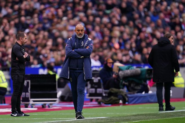 Nuno Espirito Santo manager of West Ham United during the Emirates FA Cup Quarter-Final match West Ham United vs Leeds United at London Stadium, London, United Kingdom on 04 April 2026

(Photo by Harvey Murphy/News Images)