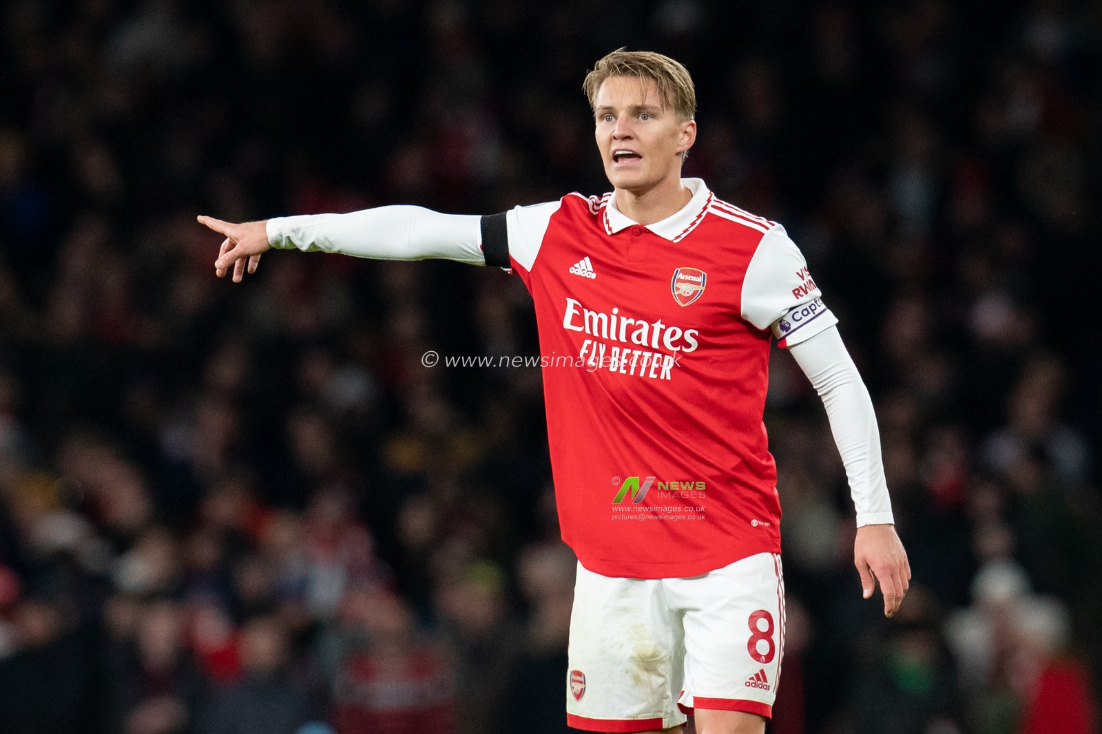 Martin Odegaard #8 of Arsenal during the Premier League match Arsenal vs West Ham United at Emirates Stadium, London, United Kingdom, 26th December 2022

(Photo by Richard Washbrooke/News Images)