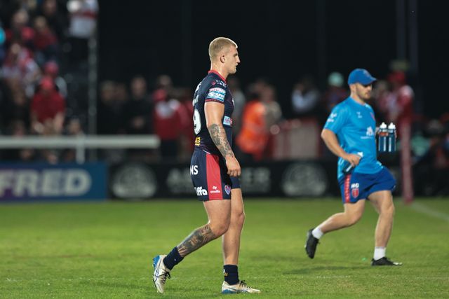George Delaney of St. Helens is sin-binned during the Betfred Super League Round 24 match Hull KR vs St Helens at Sewell Group Craven Park, Kingston upon Hull, United Kingdom, 29th August 2025

(Photo by Mark Cosgrove/News Images)