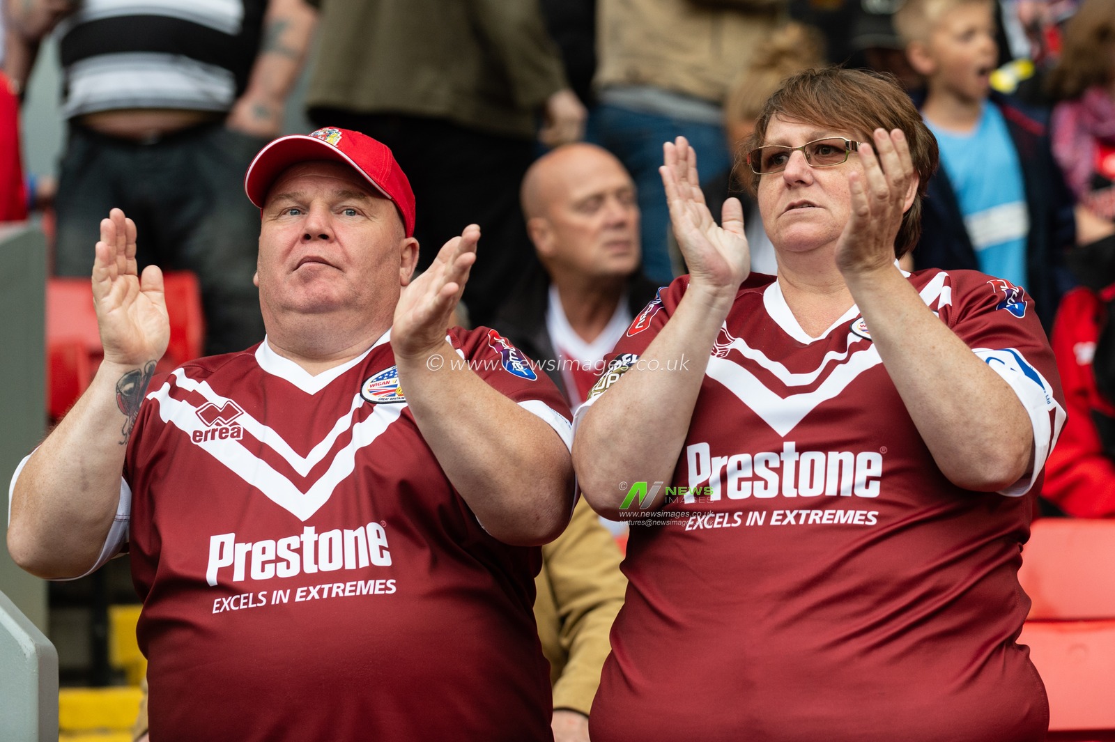 25th May 2019 , Anfield Stadium, Liverpool, England; Dacia Magic Weekend, Betfred Super League Round 16, Wigan Warriors vs Warrington Wolves ; fans enjoying the pre match atmosphere

Credit: Richard Long/News Images