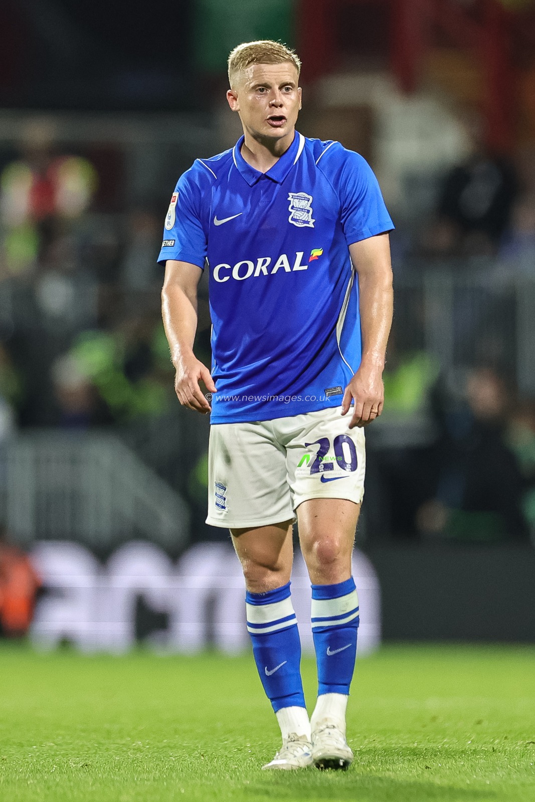 Alex Cochrane of Birmingham City during the Sky Bet Championship match Wrexham vs Birmingham City at The Racecourse Ground, Wrexham, United Kingdom on 28 August 2026

(Photo by Mark Cosgrove/News Images)