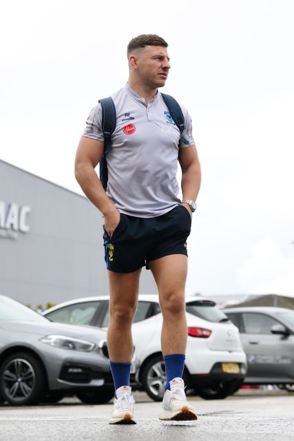 George Williams of Warrington Wolves arrives prior to the Betfred Super League play-off Eliminator 2 Warrington Wolves v St Helens at Halliwell Jones Stadium, Warrington, United Kingdom, 28th September 2024

(Photo by Ben Roberts/News Images)
