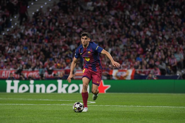 Gerard Martín of FC Barcelona during the UEFA Champions League Quarter Finals match Atletico Madrid vs Barcelona at Riyadh Air Metropolitano, Madrid, Spain on 14 April 2026

(Photo by Samuel Carreno/News Images)