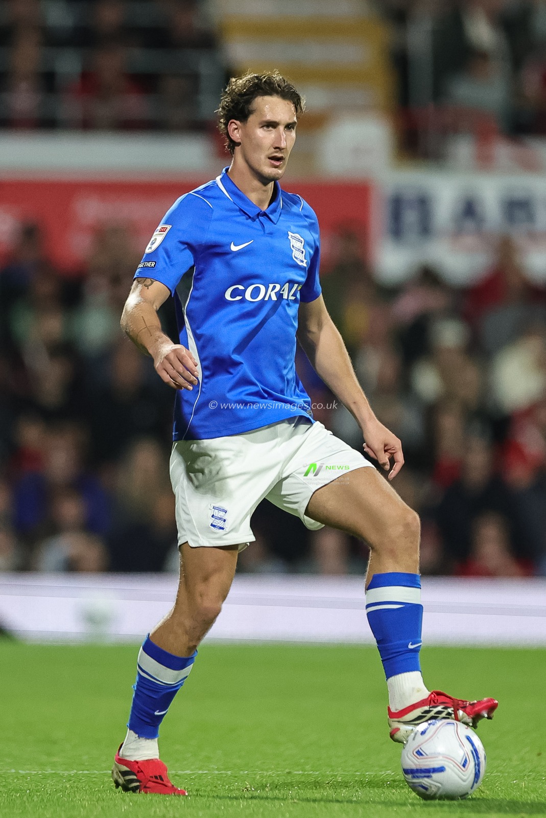 Phil Neumann of Birmingham City during the Sky Bet Championship match Wrexham vs Birmingham City at The Racecourse Ground, Wrexham, United Kingdom on 28 August 2026

(Photo by Mark Cosgrove/News Images)