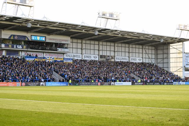 Fans during the Betfred Super League play-off Eliminator 2 Warrington Wolves v St Helens at Halliwell Jones Stadium, Warrington, United Kingdom, 28th September 2024

(Photo by Craig Thomas/News Images)