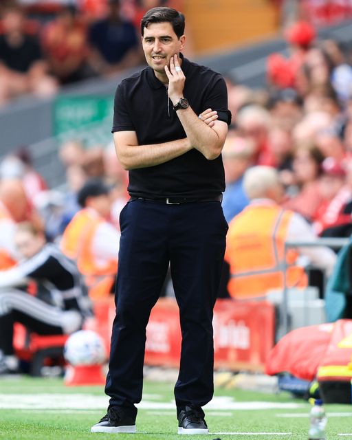 Liverpool manager Andoni Iraola during the pre-season friendly match Liverpool vs Monaco at Anfield, Liverpool, United Kingdom on 09 August 2026

(Photo by Jorge Horsted/News Images)