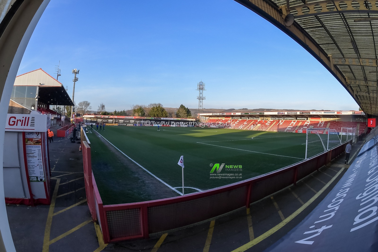 General Stadium view of The Jonny-Rocks Stadium Cheltenham
