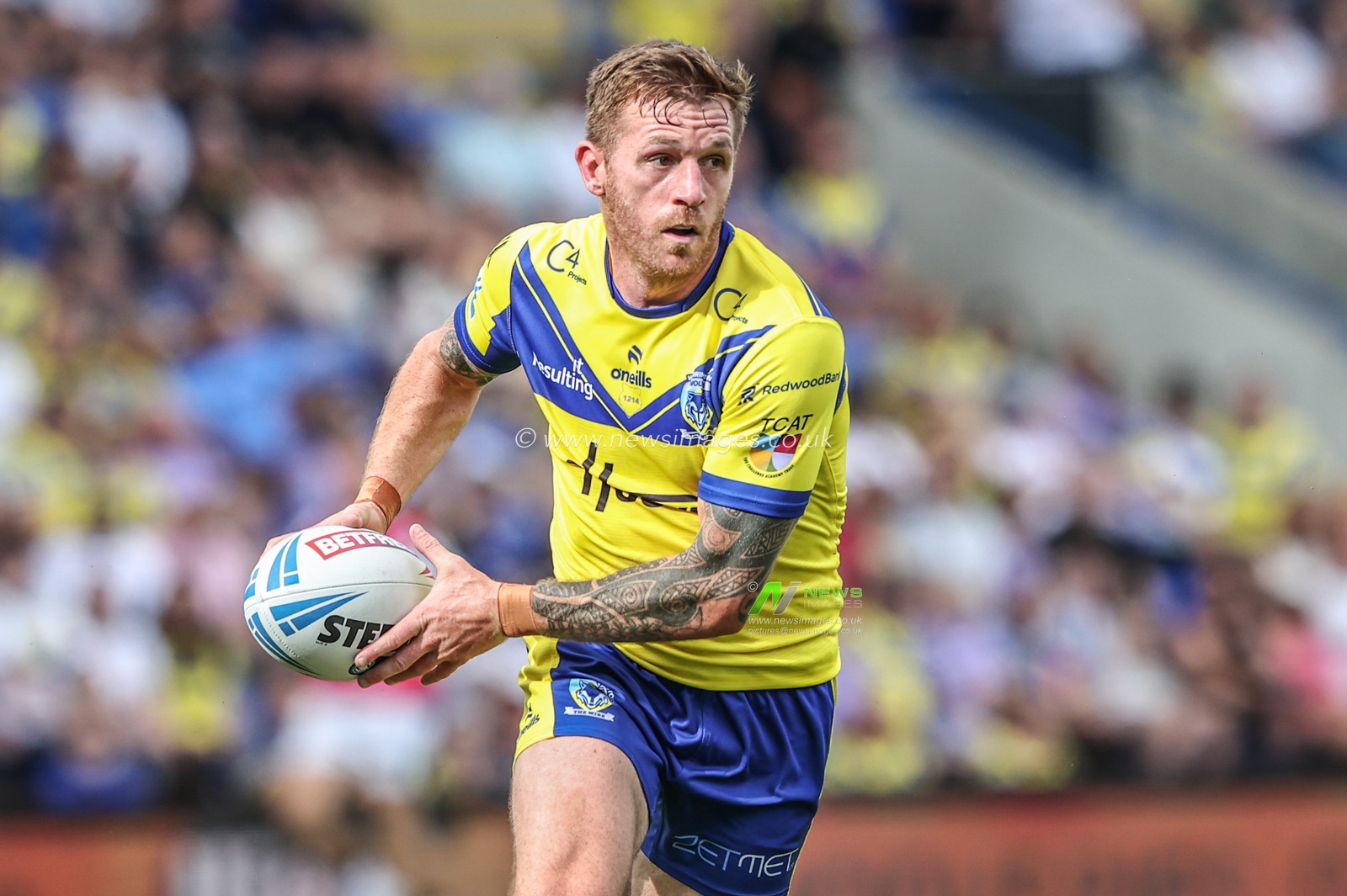 Marc Sneyd of Warrington Wolves during the Betfred Super League round 16 match Warrington Wolves vs Hull FC at Halliwell Jones Stadium, Warrington, United Kingdom, 28th June 2025

(Photo by Alfie Cosgrove/News Images)