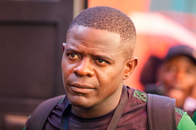 Godknows Murwira of Zimbabwe arrives at the stadium prior to kick off during the Nigeria vs Zimbabwe Unity Cup 2026 semi-final match at The Valley in Charlton, London, England on Tuesday, May 26, 2026.