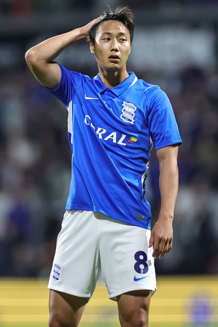 Paik Seung-Ho of Birmingham City during the Sky Bet Championship match Wrexham vs Birmingham City at The Racecourse Ground, Wrexham, United Kingdom on 28 August 2026

(Photo by Mark Cosgrove/News Images)
