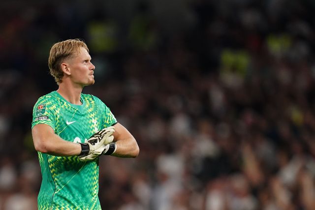 Tottenham Hotspur goalkeeper Antonin Kinsky during the Carabao Cup round 2 match Tottenham Hotspur vs Charlton Athletic at Tottenham Hotspur Stadium, London, United Kingdom on 26 August 2026

(Photo by Harvey Murphy/News Images)