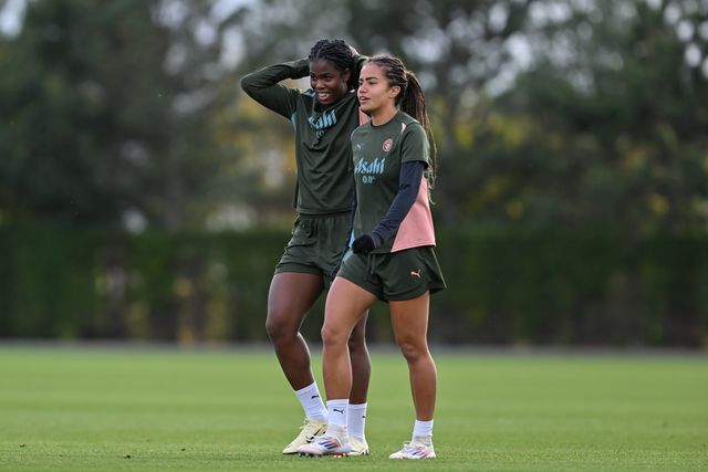 Manchester City Women Champions league open training session