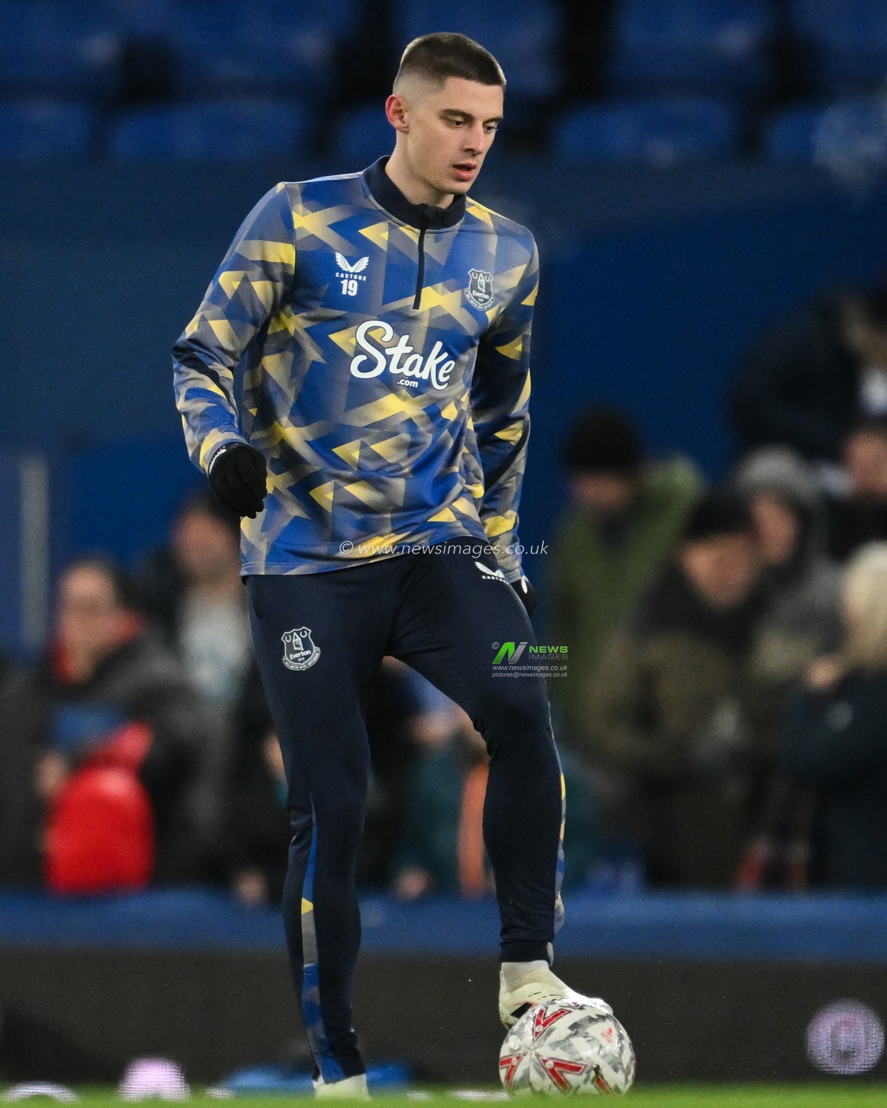 Vitaliy Mykolenko of Everton during the Emirates FA Cup 3rd Round match Everton vs Peterborough United at Goodison Park, Liverpool, United Kingdom, 9th January 2025

(Photo by Craig Thomas/News Images)