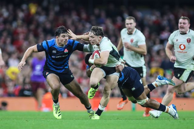 Dan Edwards of Wales makes break during the Quilter Nations Series 2025 match Wales vs Japan at Principality Stadium, Cardiff, United Kingdom, 15th November 2025

(Photo by Andrew Lewis/News Images)

*** GER AUT SUI OUT ***