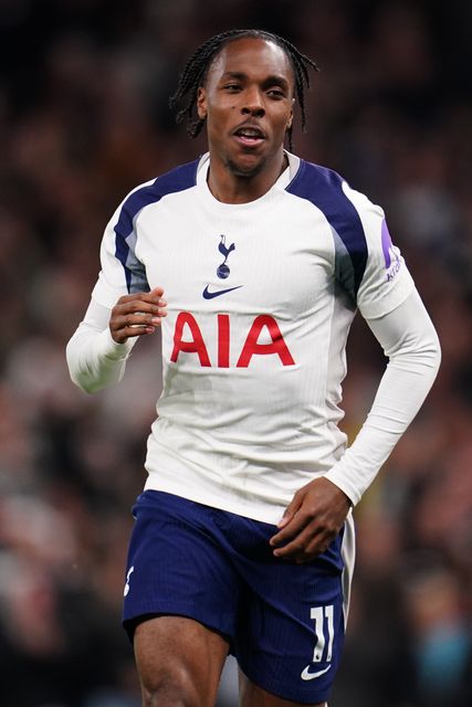 Mathys Tel of Tottenham Hotspur celebrates his goal during the Premier League match Tottenham Hotspur vs Leeds United at Tottenham Hotspur Stadium, London, United Kingdom on 11 May 2026

(Photo by Harvey Murphy/News Images)
